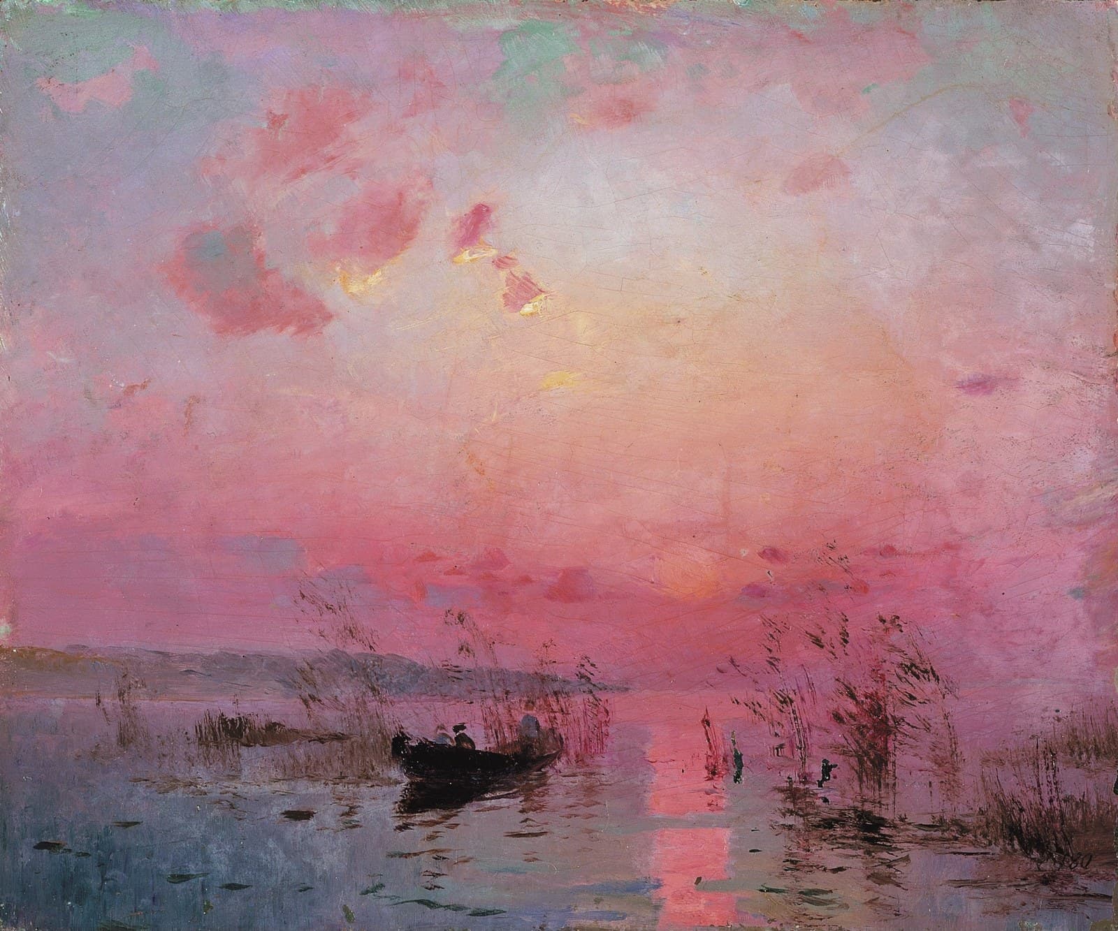 Sunset over the Lake