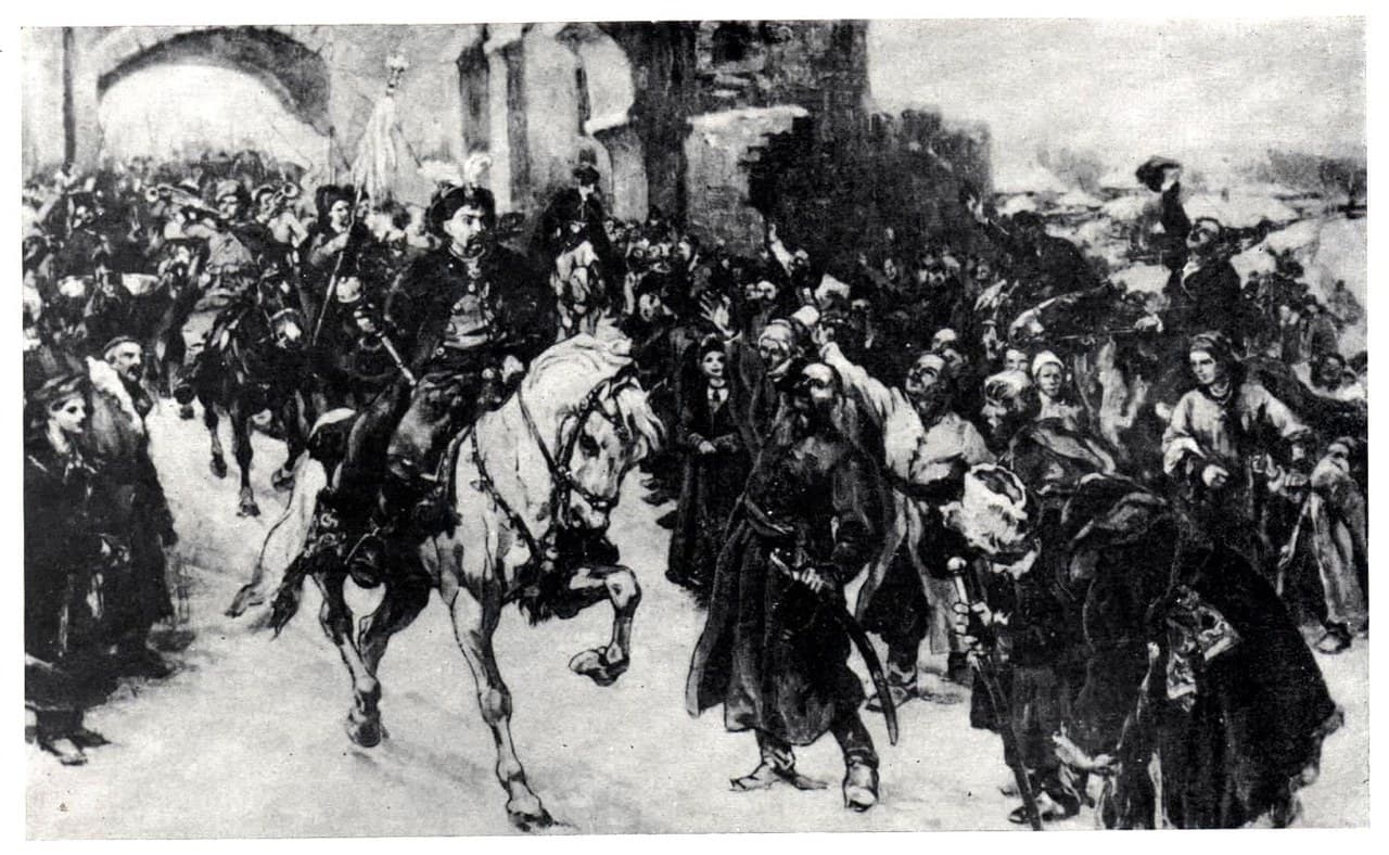 Bohdan Khmelnytskyi's Entry into Kyiv