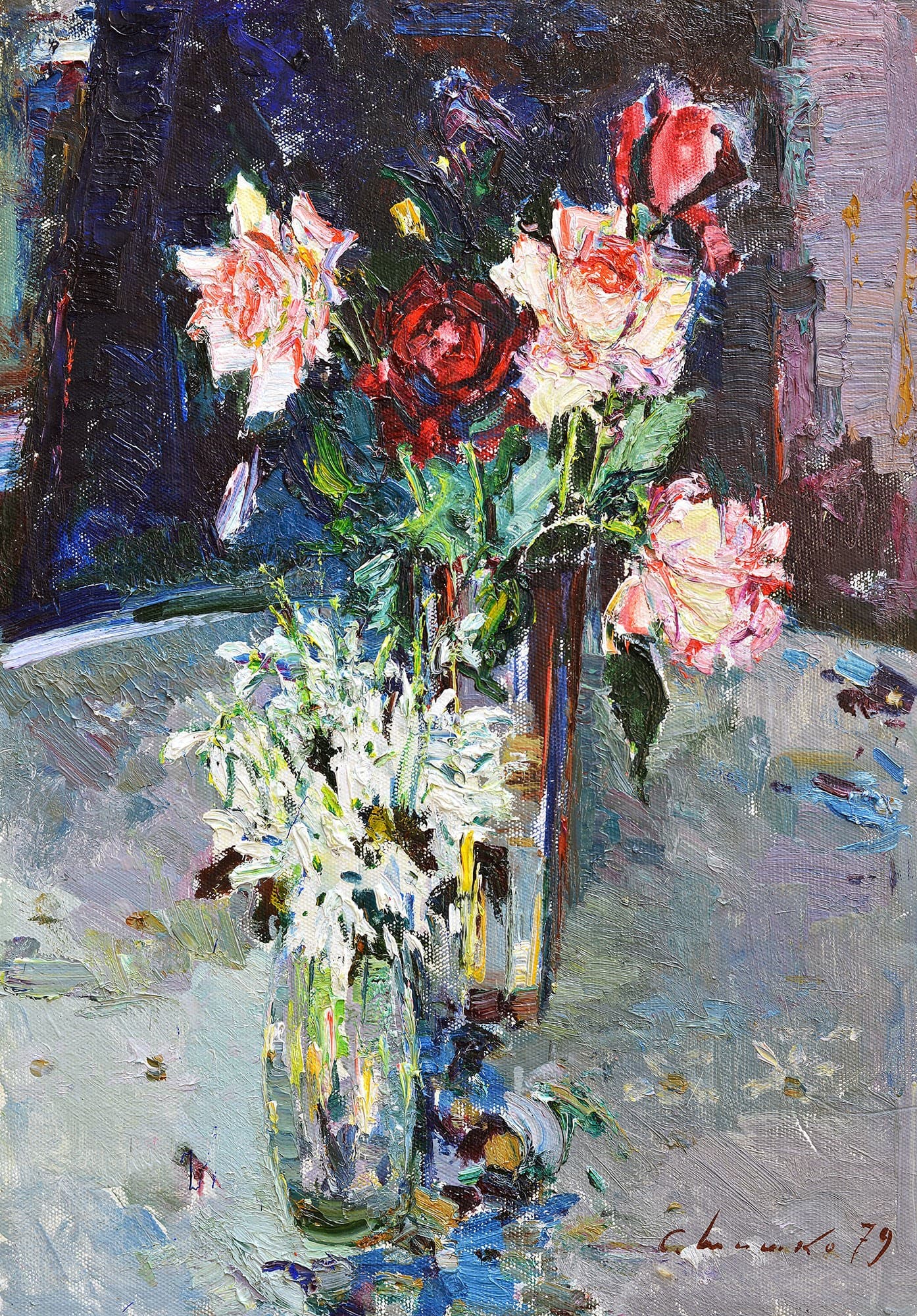 Roses and Snowdrops