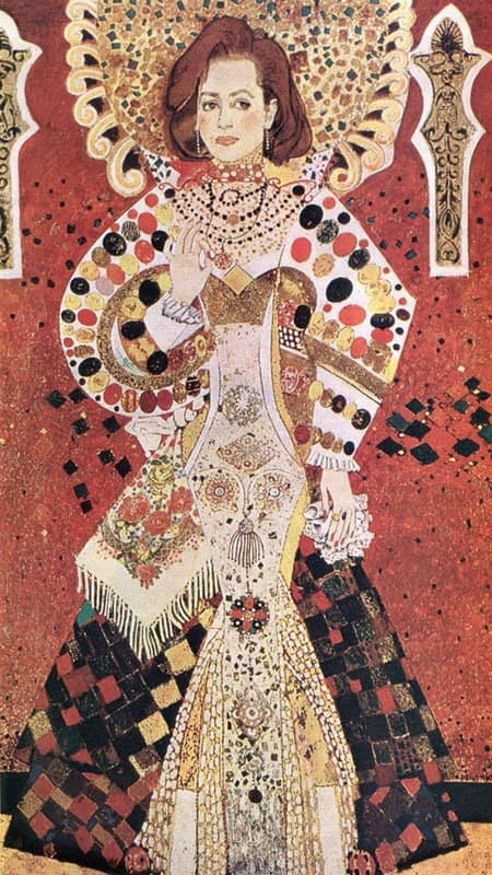 Portrait of the People's Artist of the Ukrainian SSR Tetiana Tsymbal