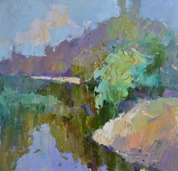 On the river Tisza in summer